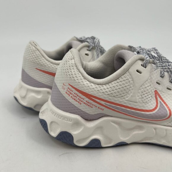 Nike White Renew Ride 2 Lace-Up Sneakers | Size 6.5 - Picture 3 of 9